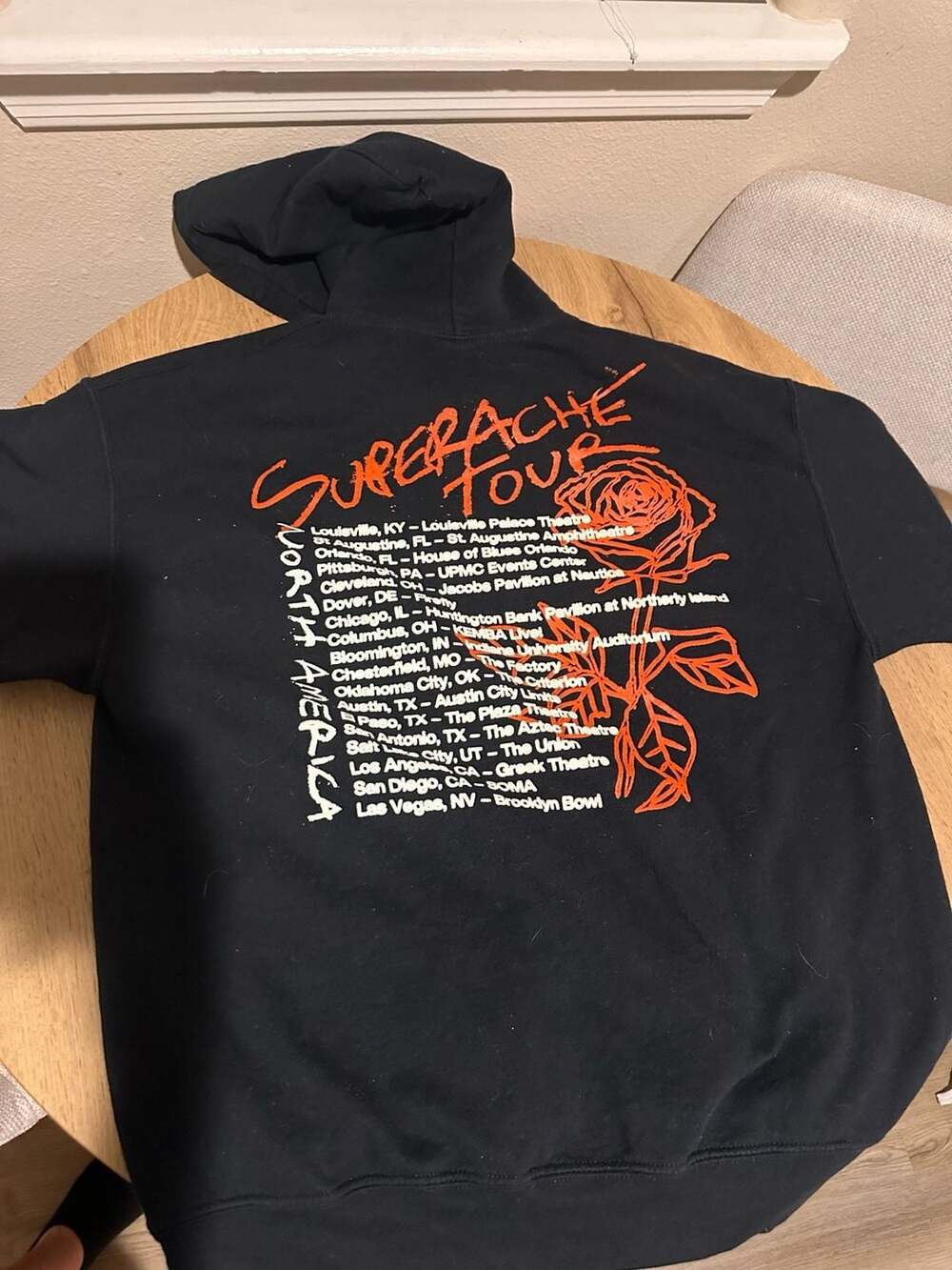 Conan Gray Superache North America Tour Black Graphic Hoodie